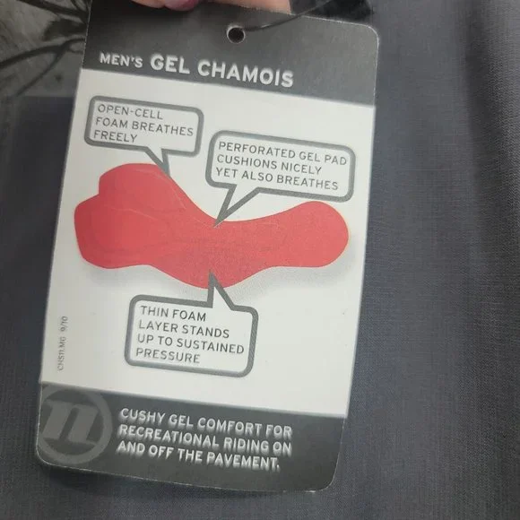 NOVARA Men's Cycling Biking Shorts Metro Gel Double Chamois Gray Size XL NEW - Picture 7 of 10